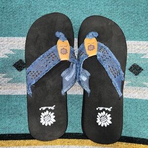 Yellow Box Flip Flops